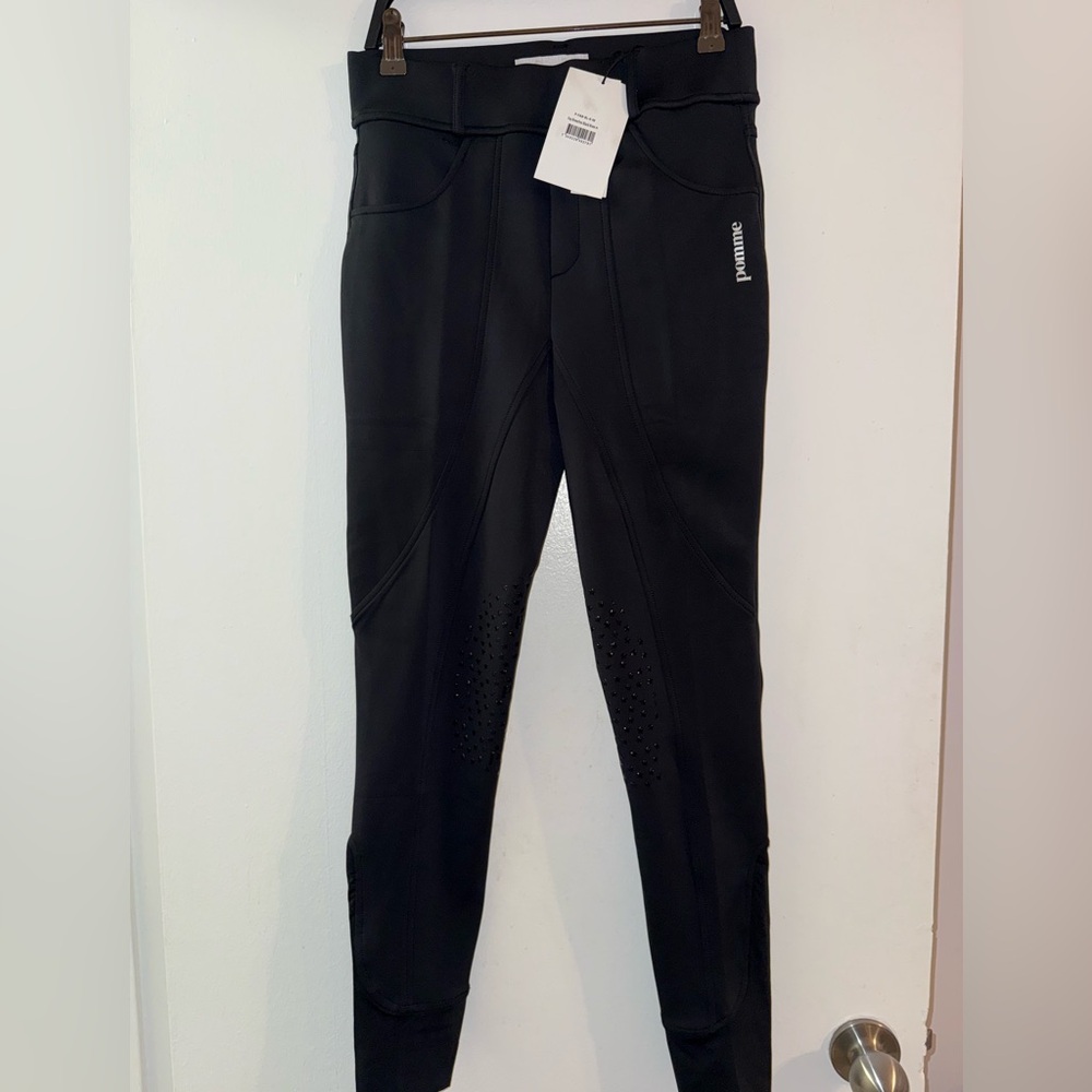 Pomme Equestrian Fay Black Riding Breeches